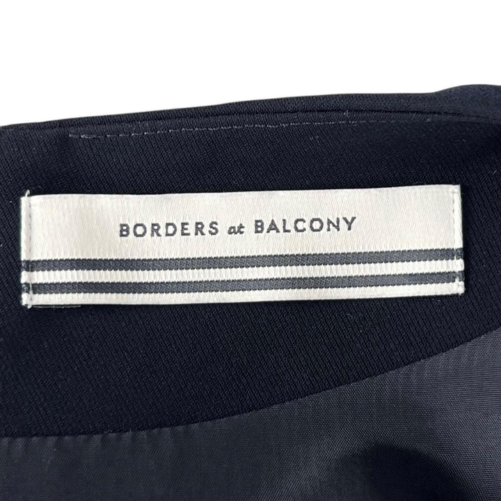 Excellent BORDERS at BALCONY blouse peplum Navy polyester Women 38 BD2221I-3C-02