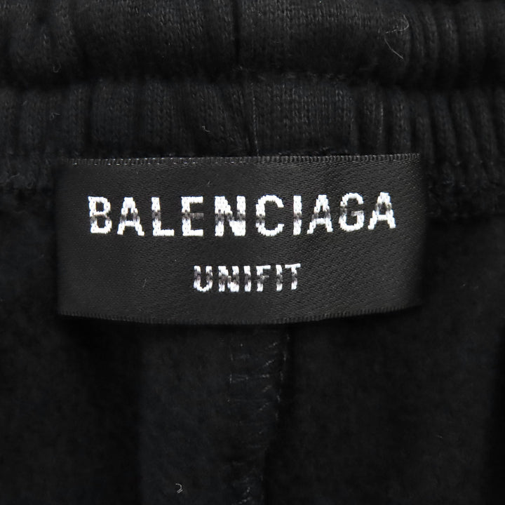 Discounted Great BALENCIAGA NASA Jogger Pants Sweatpants black cotton mens XS 641673