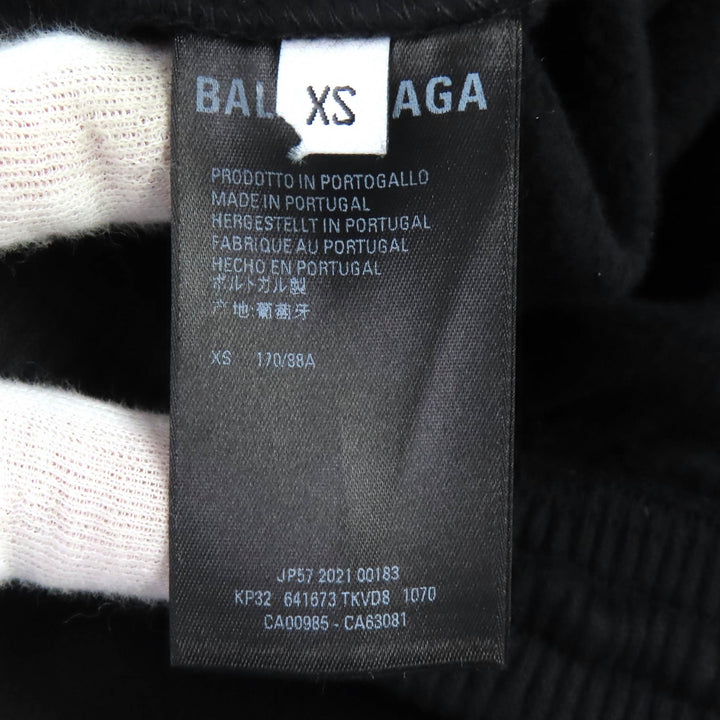Discounted Great BALENCIAGA NASA Jogger Pants Sweatpants black cotton mens XS 641673