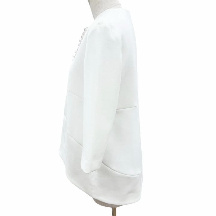 Excellent YOKO CHAN tops Faux Pearl Skipper Three-Quarter Sleeve 40 YCB-923-355