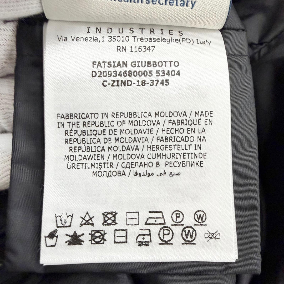 Great MONCLER Down jacket FATSIAN Logo patch Hooded black 0 D20934680005