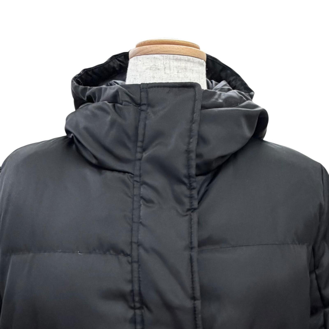 Great MONCLER Down jacket FATSIAN Logo patch Hooded black 0 D20934680005