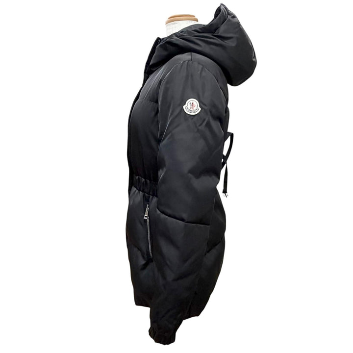 Great MONCLER Down jacket FATSIAN Logo patch Hooded black 0 D20934680005