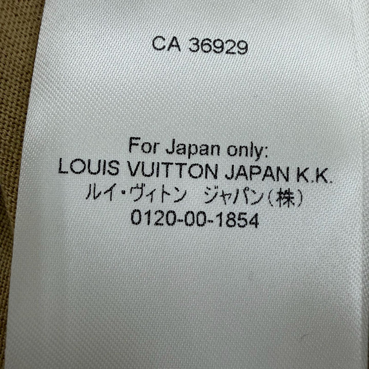 Great LOUIS VUITTON knit Big collar long sleeve beige wool Women XS