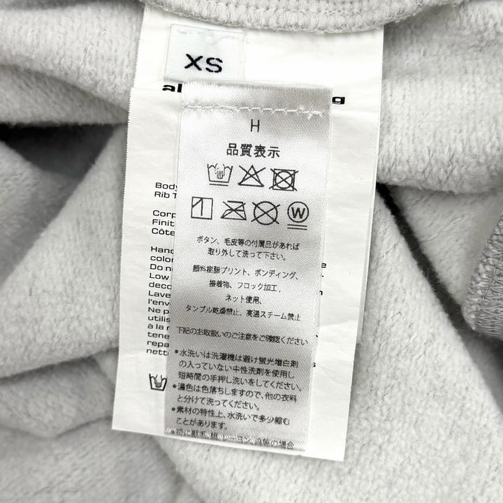 Excellent Alexander Wang hoodie gray cotton Women XS 4CC1252112