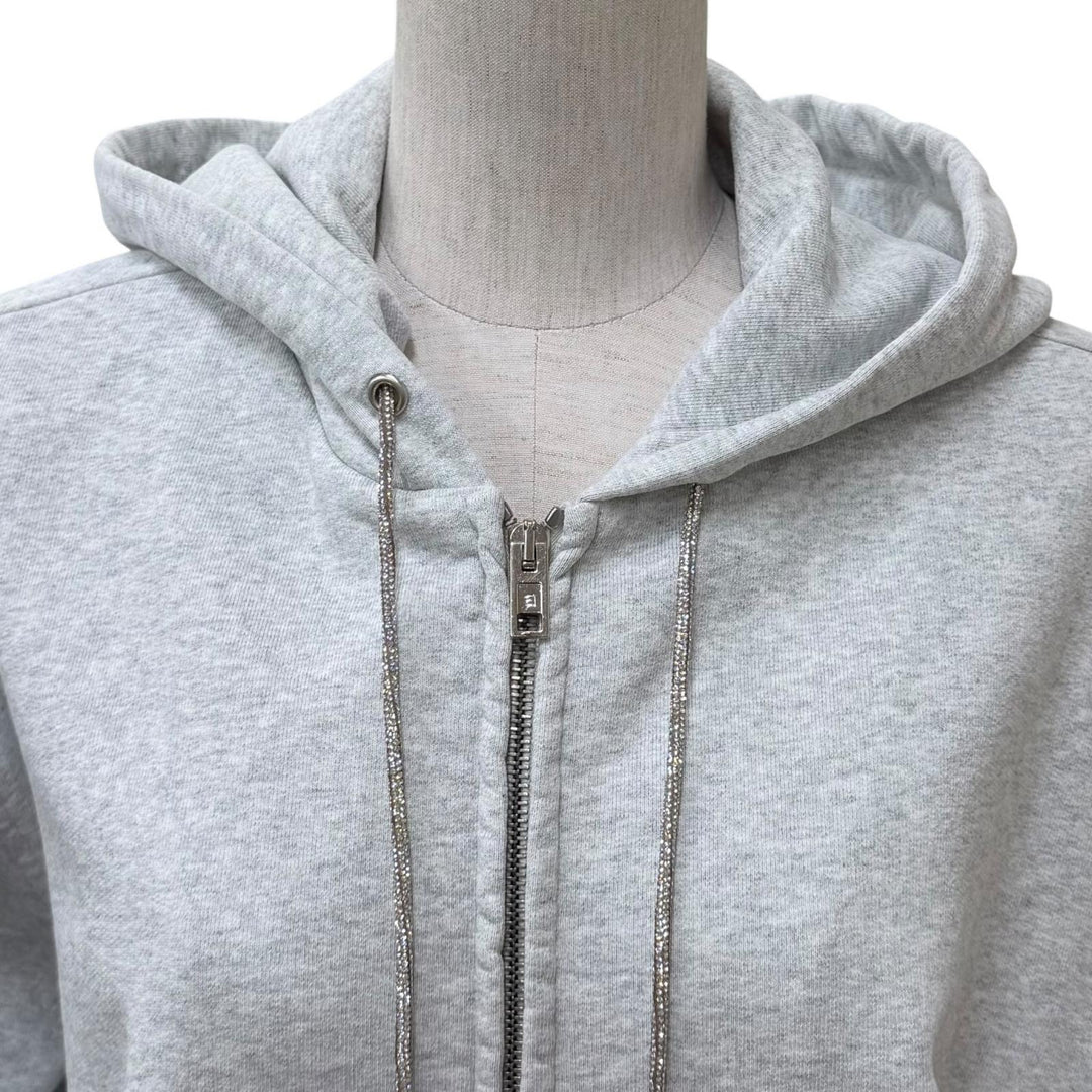 Excellent Alexander Wang hoodie gray cotton Women XS 4CC1252112
