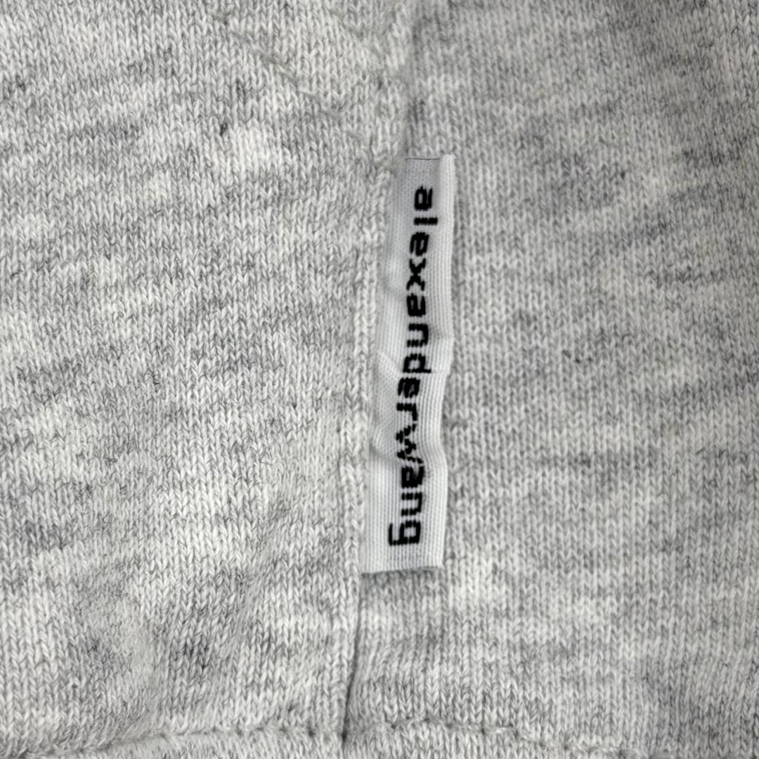Excellent Alexander Wang hoodie gray cotton Women XS 4CC1252112