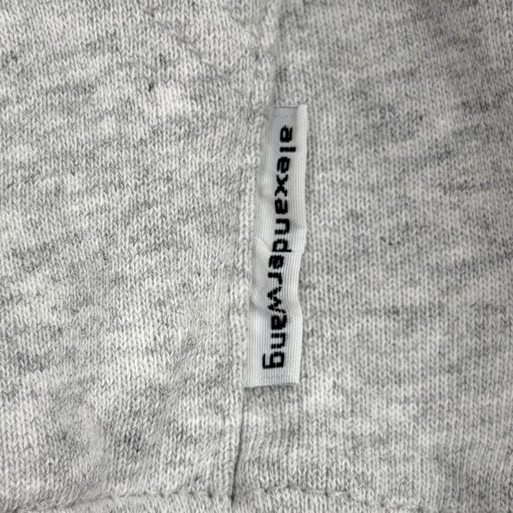 Excellent Alexander Wang hoodie gray cotton Women XS 4CC1252112