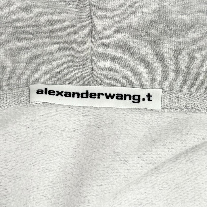 Excellent Alexander Wang hoodie gray cotton Women XS 4CC1252112