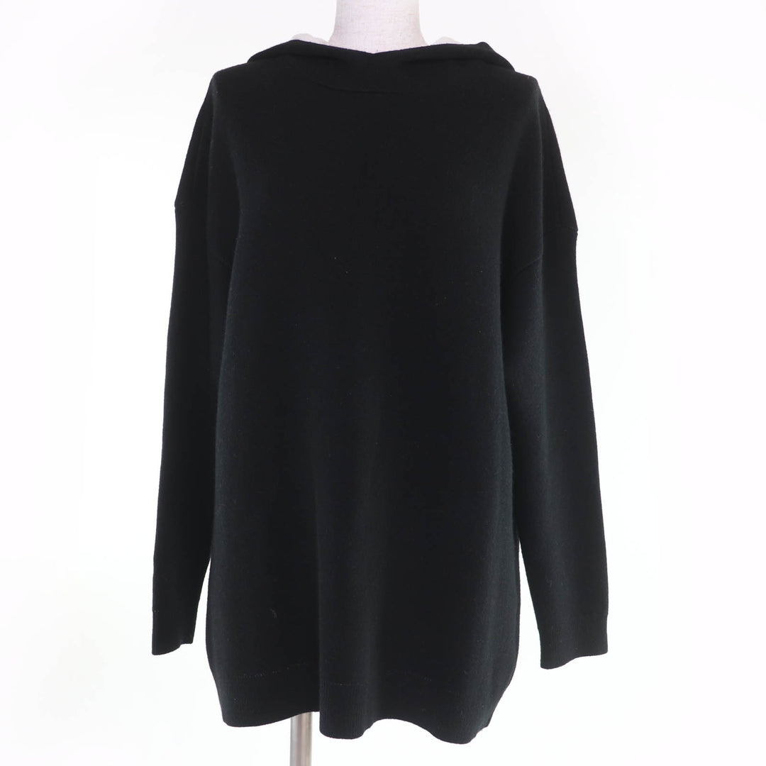 Great Christian Dior hoodie J'ADIOR knit black cashmere Women 40 844S92AM009
