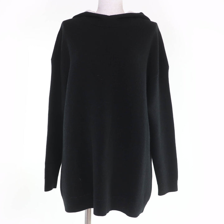 Great Christian Dior hoodie J'ADIOR knit black cashmere Women 40 844S92AM009