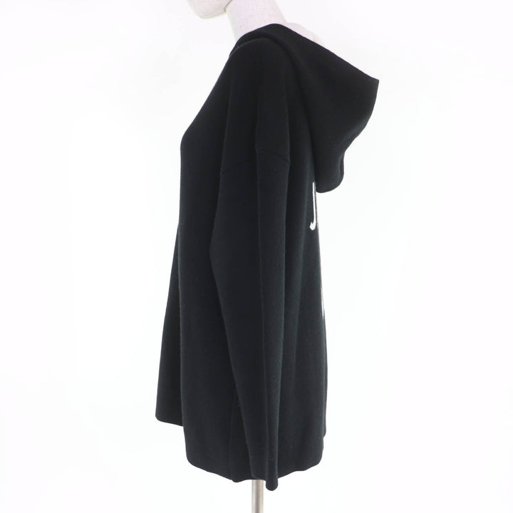 Great Christian Dior hoodie J'ADIOR knit black cashmere Women 40 844S92AM009