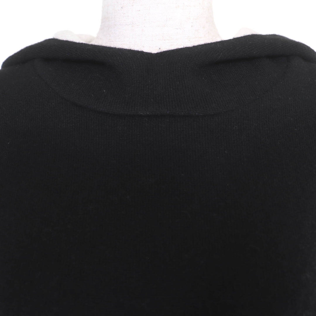 Great Christian Dior hoodie J'ADIOR knit black cashmere Women 40 844S92AM009