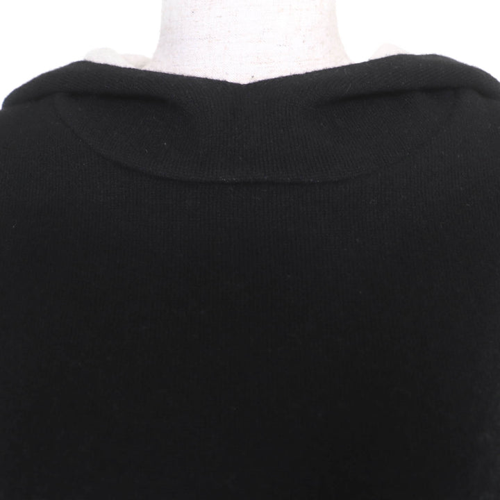 Great Christian Dior hoodie J'ADIOR knit black cashmere Women 40 844S92AM009
