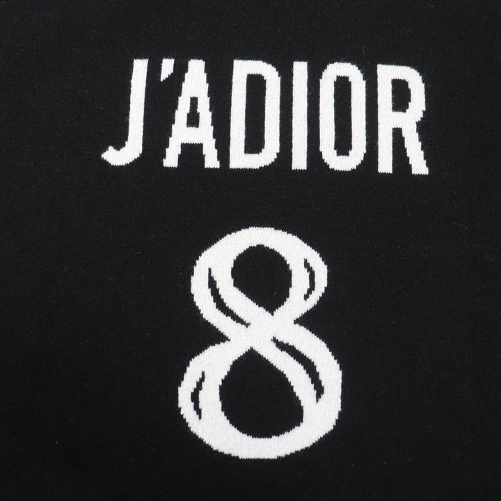Great Christian Dior hoodie J'ADIOR knit black cashmere Women 40 844S92AM009