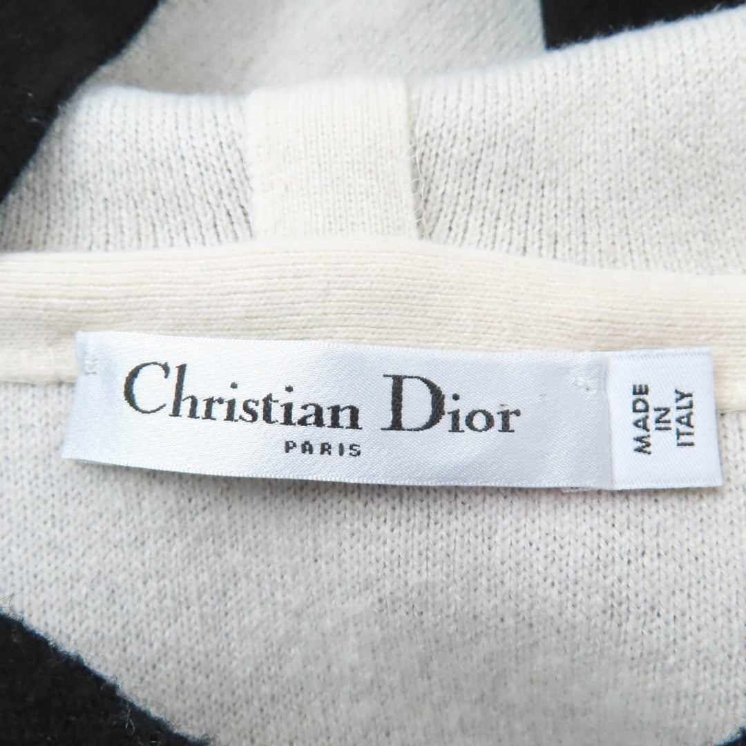 Great Christian Dior hoodie J'ADIOR knit black cashmere Women 40 844S92AM009