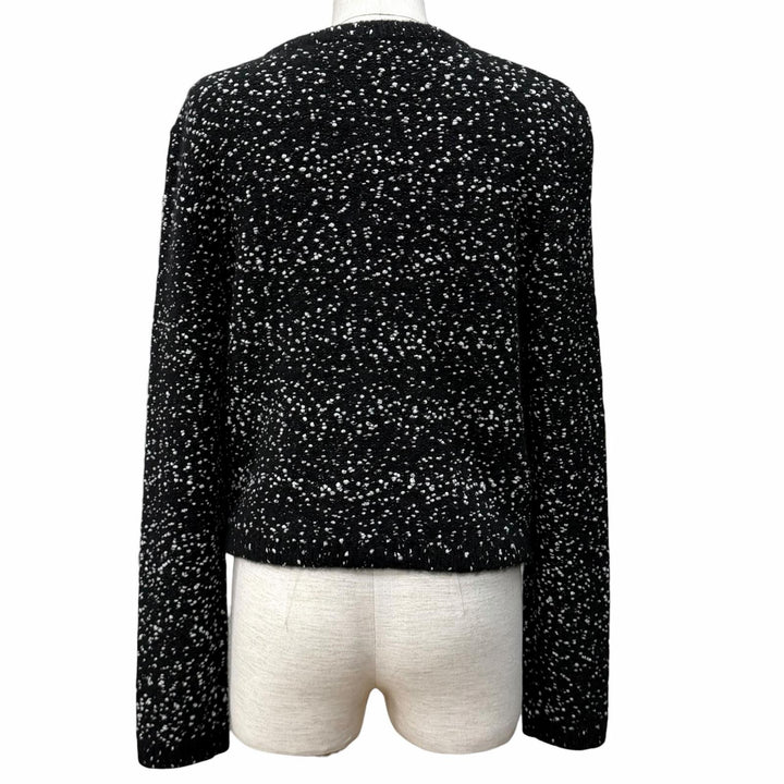 Excellent CHANEL cardigan COCO Mark Button Knit cashmere 38 P76171K10976
