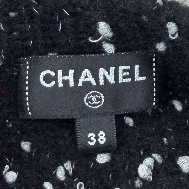Excellent CHANEL cardigan COCO Mark Button Knit cashmere 38 P76171K10976
