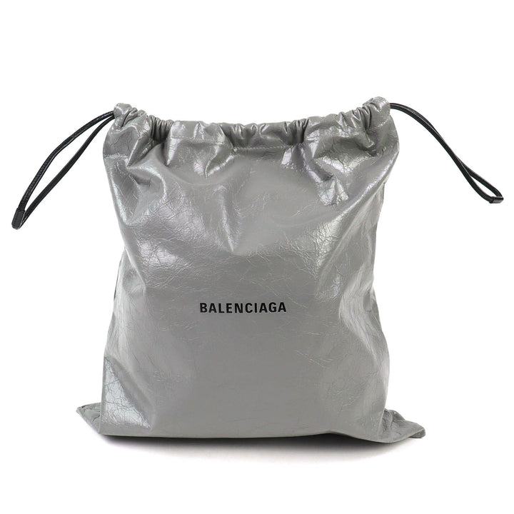 Excellent BALENCIAGA Shopper Dust Bag Pouch Arena Lambskin 851063