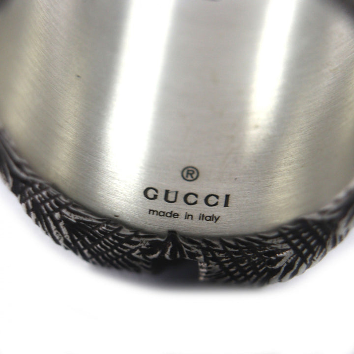 Great GUCCI Ring Alphabet W Lettering Silver AG925 mens XL