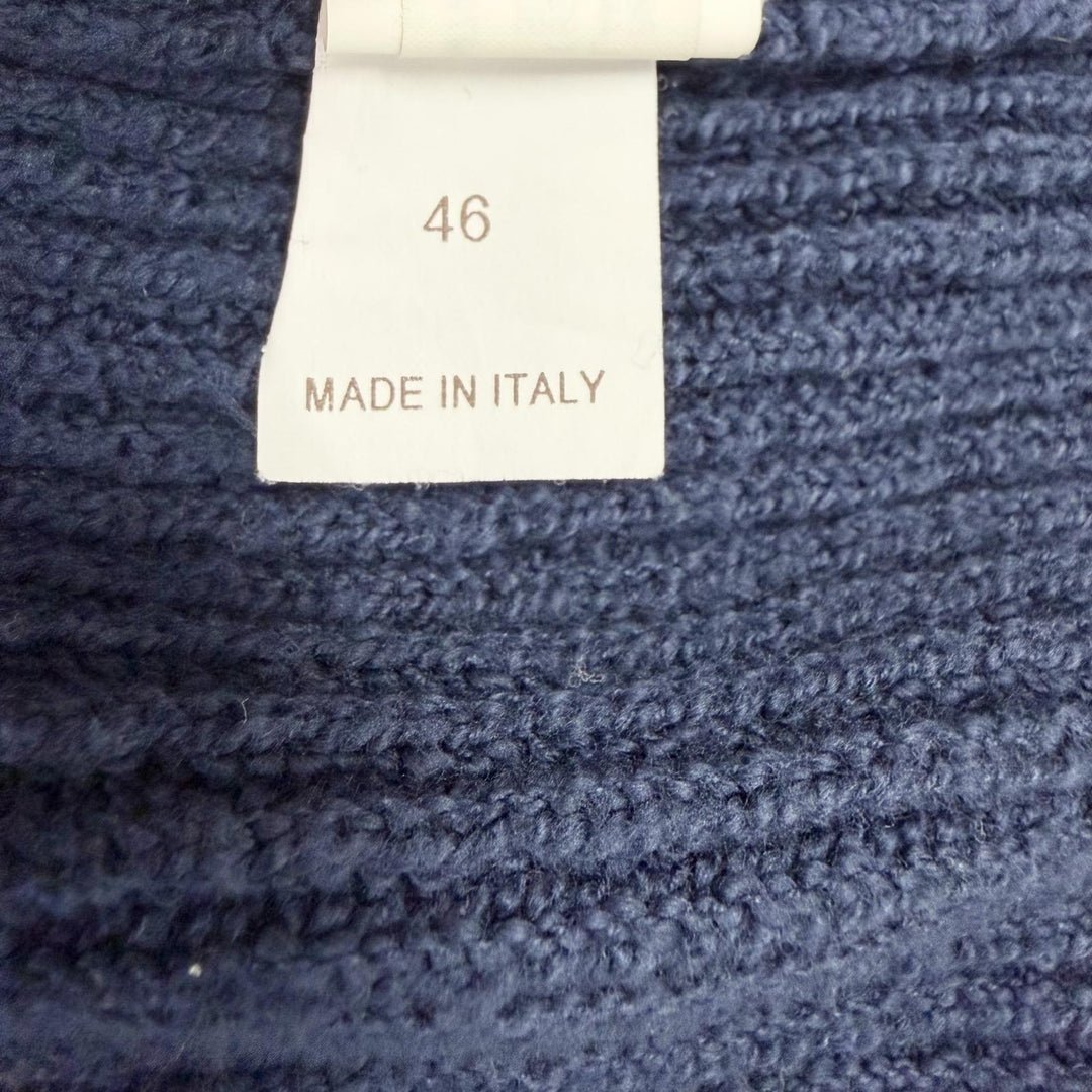 Great Brunello Cucinelli Jacket Double zip-up knit Navy cotton mens 46