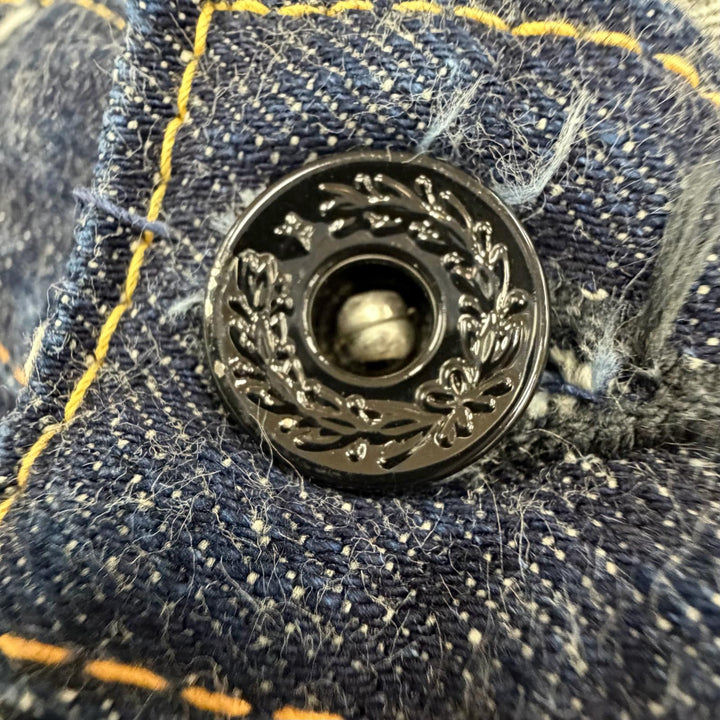 Excellent JOE McCOY Denim pants 901 WWII Model Button fly Indigo blue mens 36
