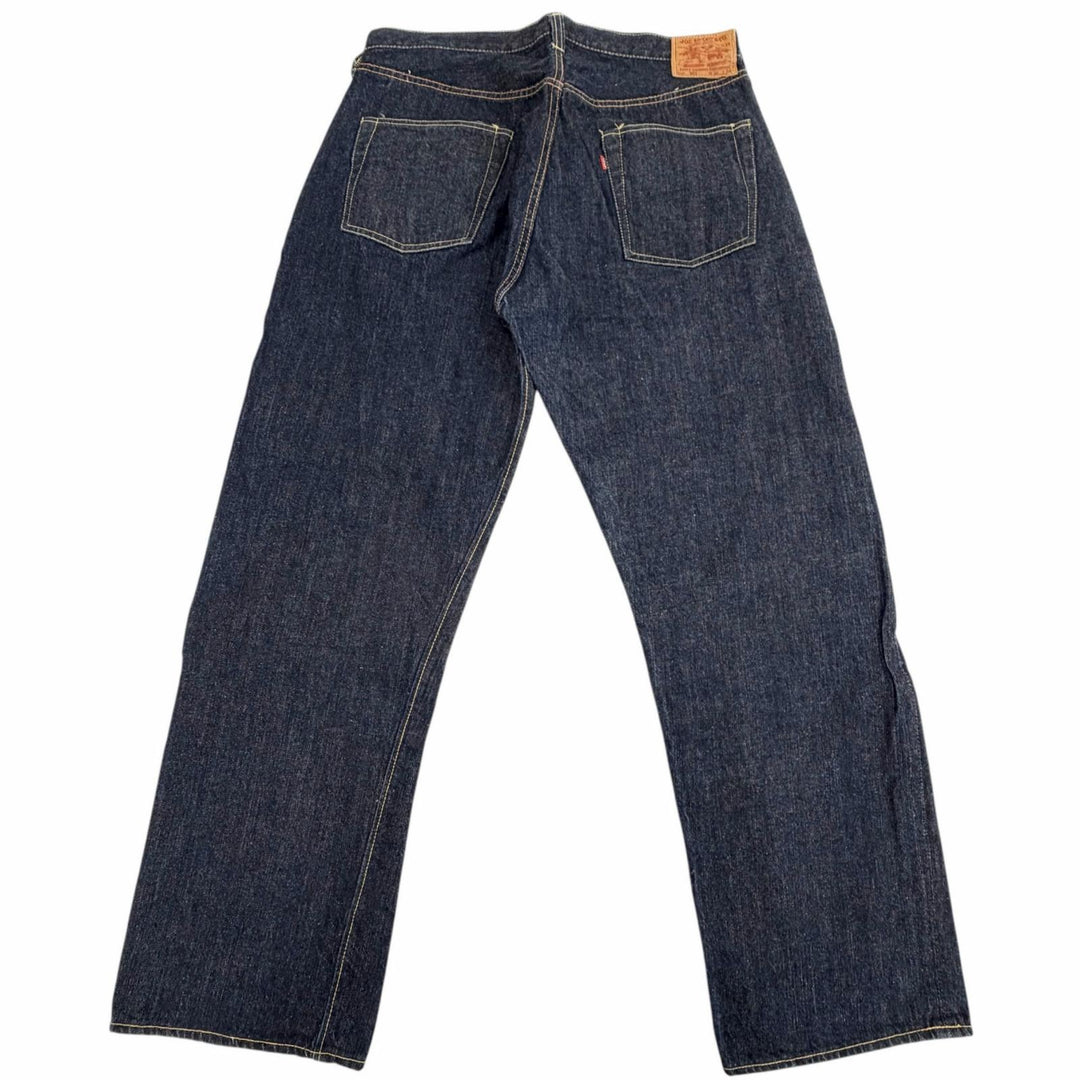 Excellent JOE McCOY Denim pants 901 WWII Model Button fly Indigo blue mens 36