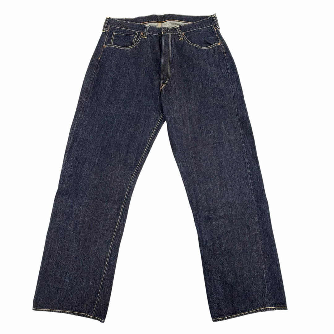 Excellent JOE McCOY Denim pants 901 WWII Model Button fly Indigo blue mens 36