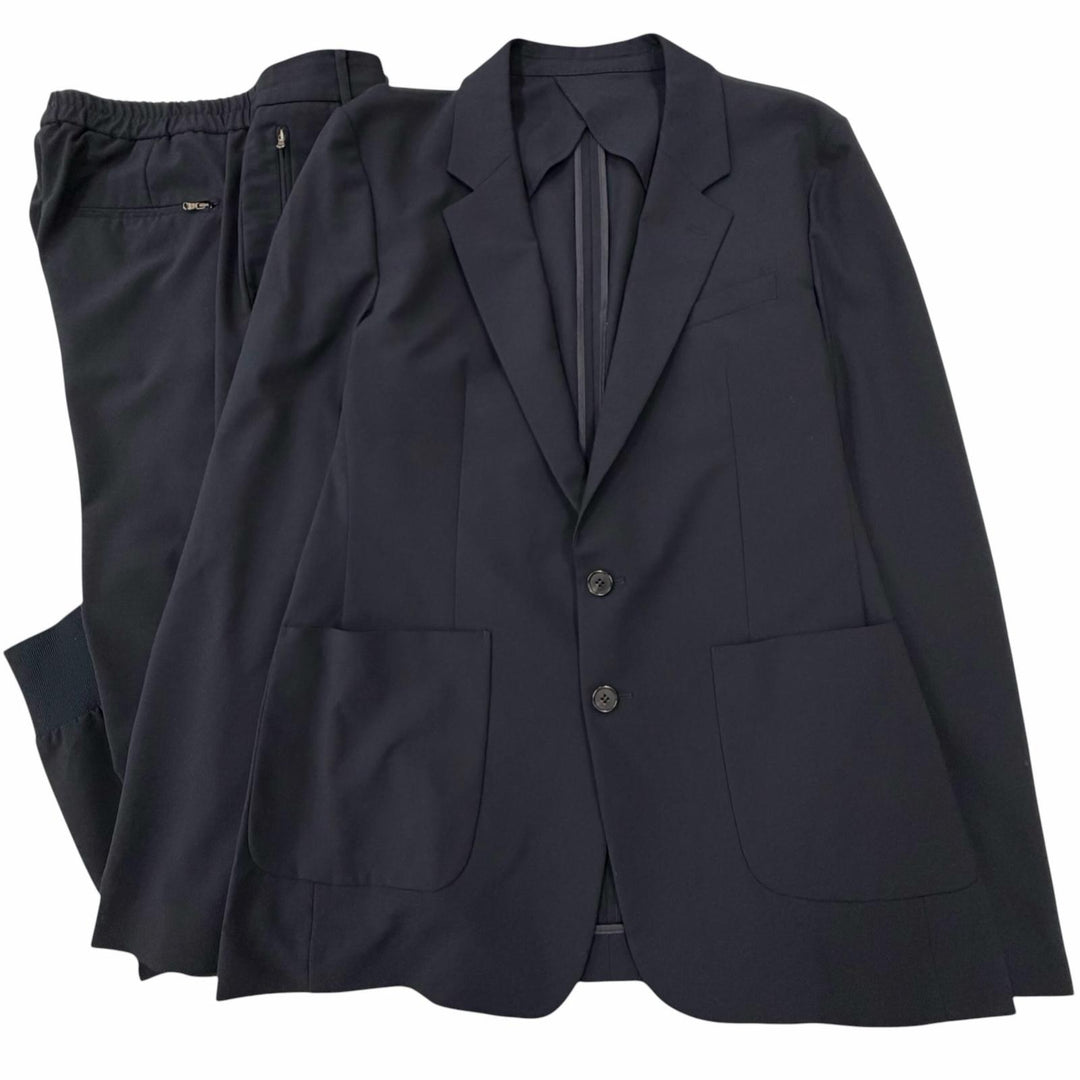 Discounted Great WOOYOUNGMI two-piece set Dark navy wool mens 50