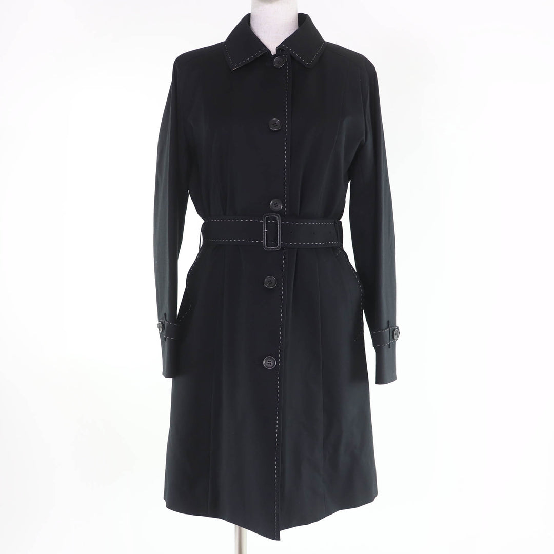 Excellent BURBERRY LONDON coat Nova check pattern lining, with liner and belt.11