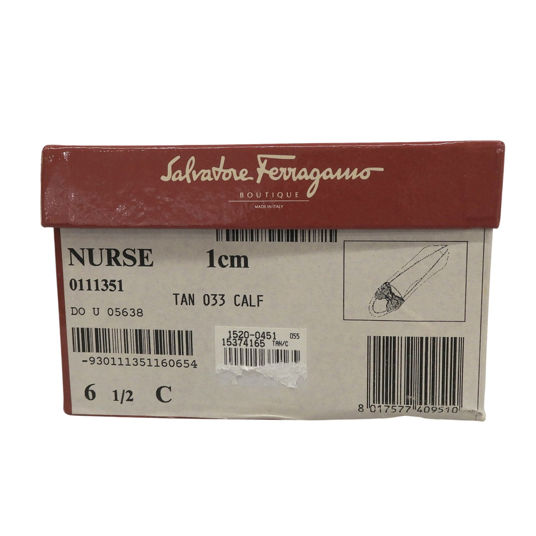 Pristine Salvatore Ferragamo pumps Vara ribbon Brown leather Women