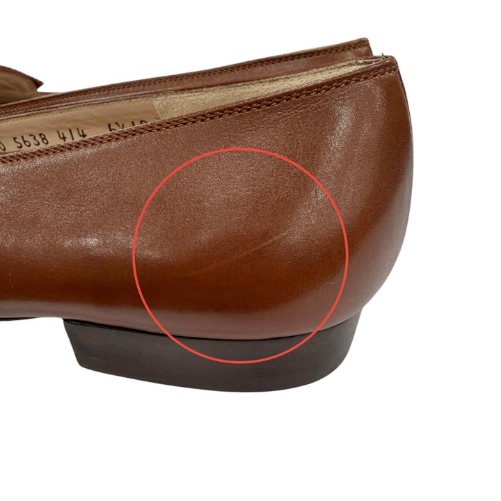 Pristine Salvatore Ferragamo pumps Vara ribbon Brown leather Women