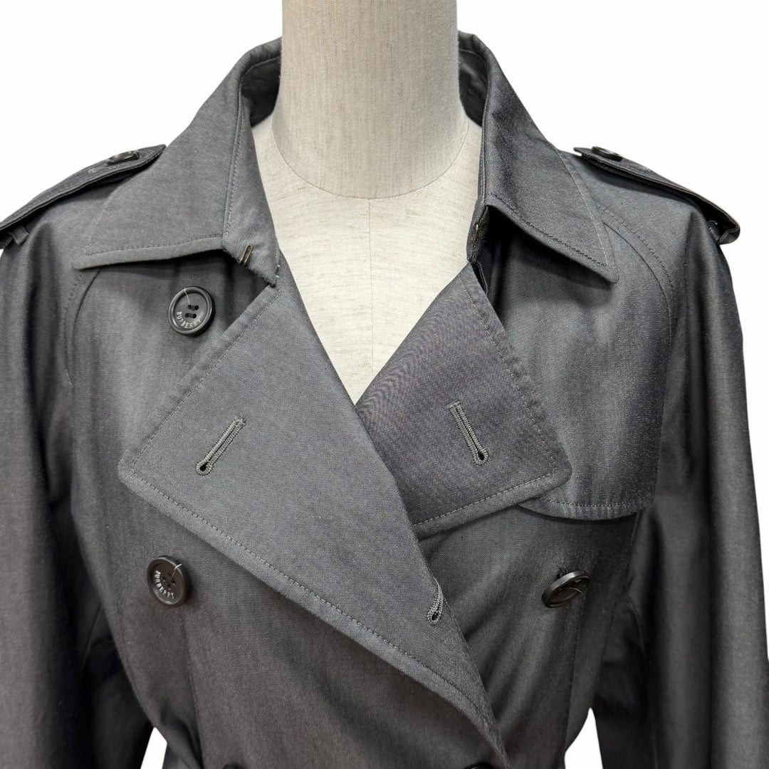 Great BURBERRY LONDON trench coat gray cotton Women 11