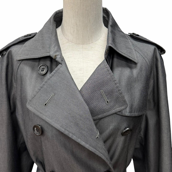 Great BURBERRY LONDON trench coat gray cotton Women 11