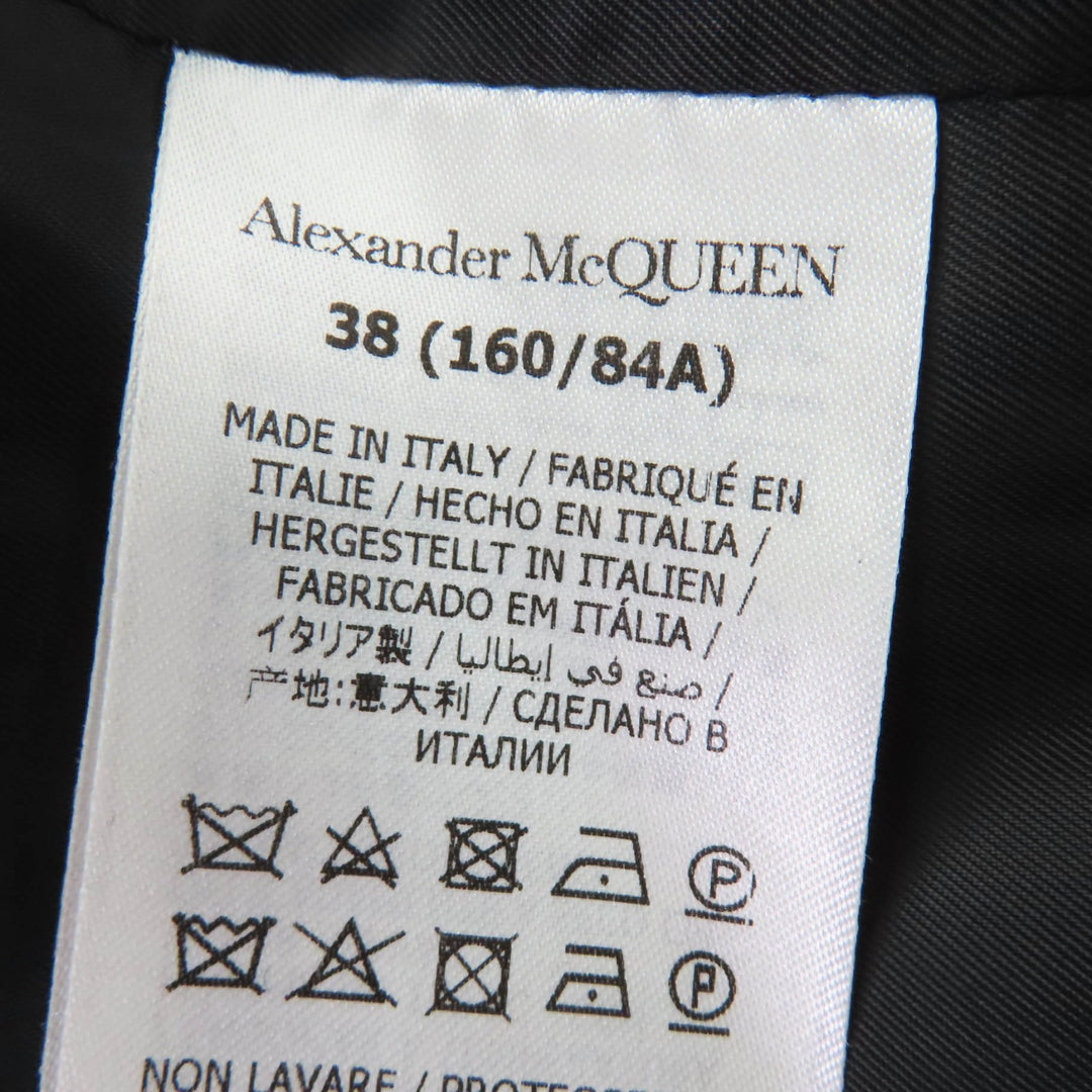 Great Alexander McQueen coat black wool Women 38 775502