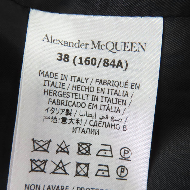 Great Alexander McQueen coat black wool Women 38 775502