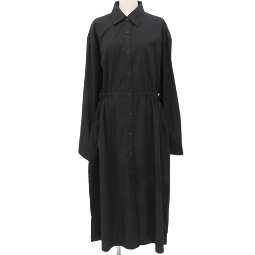 Pristine COACH one piece Cotton shirt dress tie Logo embroidery Women L CV303