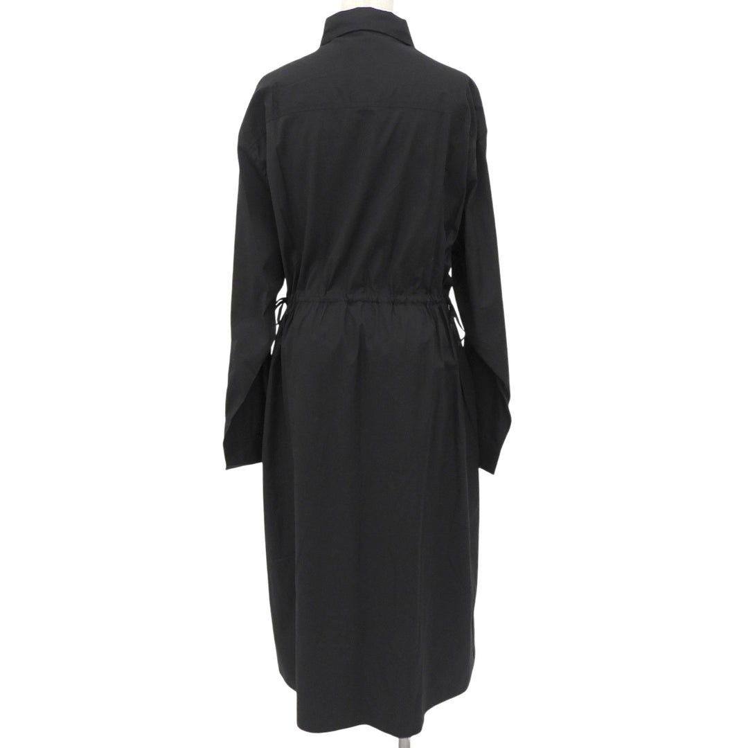 Pristine COACH one piece Cotton shirt dress tie Logo embroidery Women L CV303