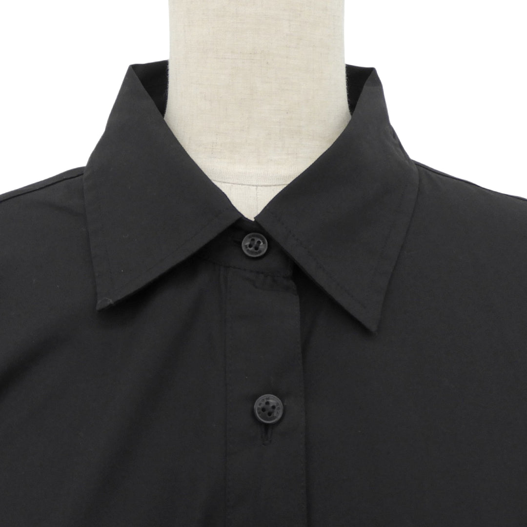 Pristine COACH one piece Cotton shirt dress tie Logo embroidery Women L CV303