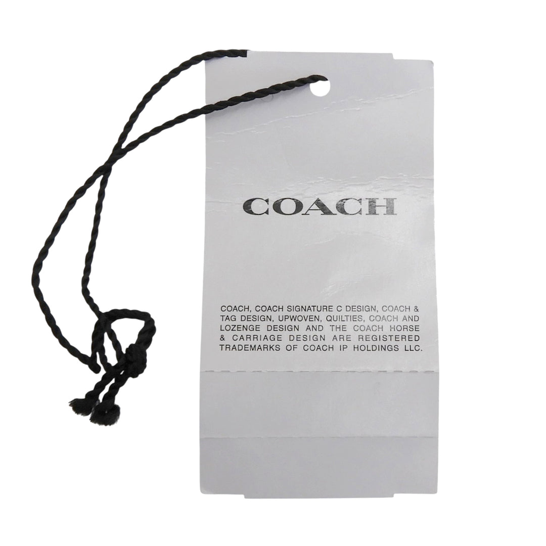 Pristine COACH one piece Cotton shirt dress tie Logo embroidery Women L CV303
