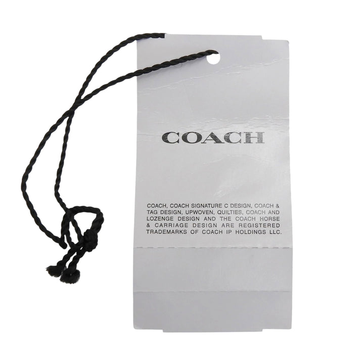 Pristine COACH one piece Cotton shirt dress tie Logo embroidery Women L CV303