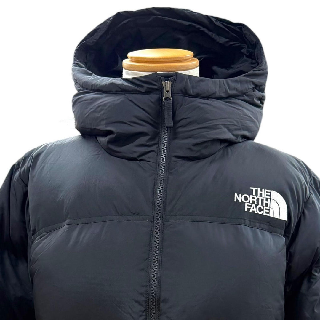 Excellent THE NORTH FACE Down jacket Nuptse Hoodie black Nylon mens L ND92331