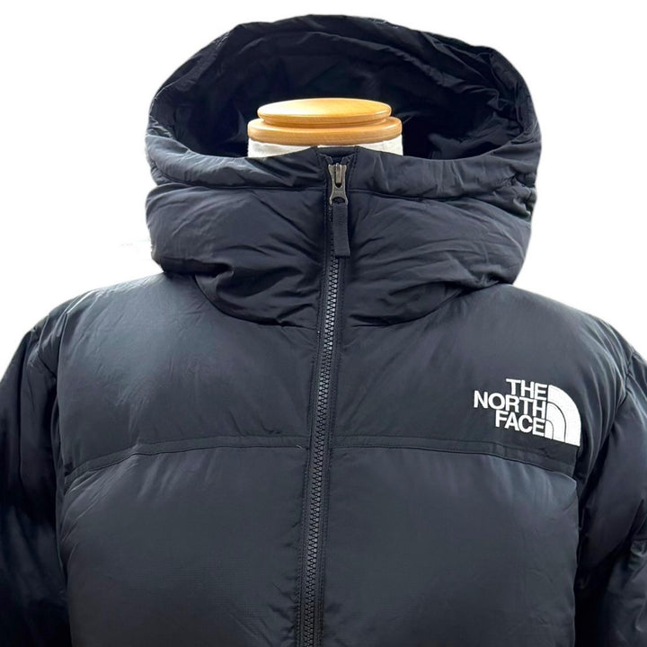 Excellent THE NORTH FACE Down jacket Nuptse Hoodie black Nylon mens L ND92331