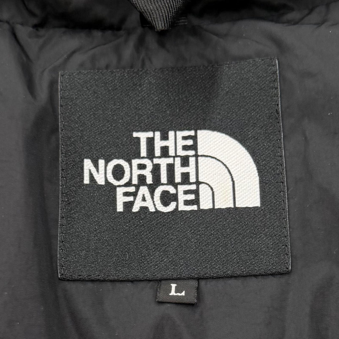 Excellent THE NORTH FACE Down jacket Nuptse Hoodie black Nylon mens L ND92331