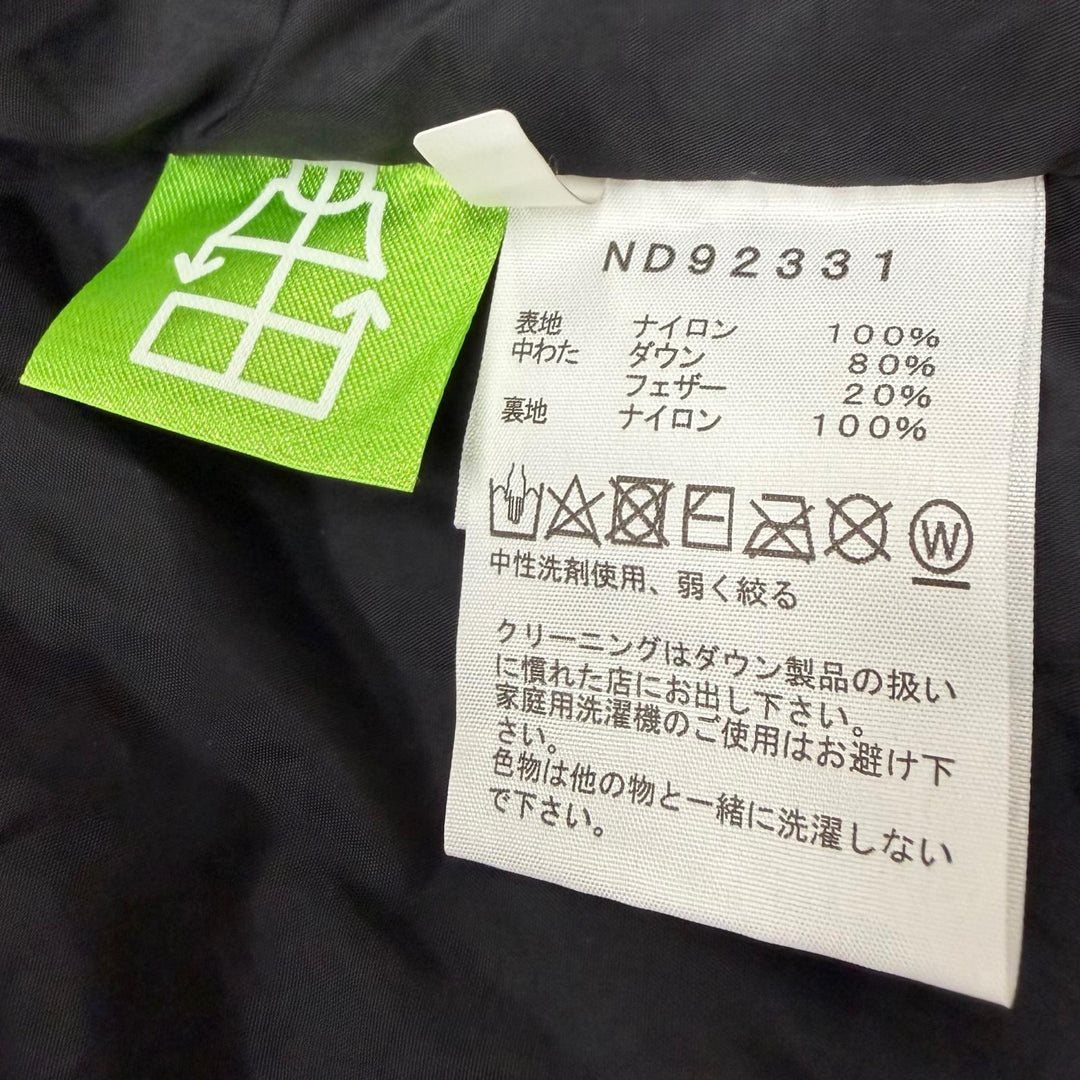 Excellent THE NORTH FACE Down jacket Nuptse Hoodie black Nylon mens L ND92331