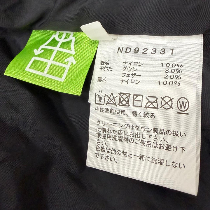 Excellent THE NORTH FACE Down jacket Nuptse Hoodie black Nylon mens L ND92331
