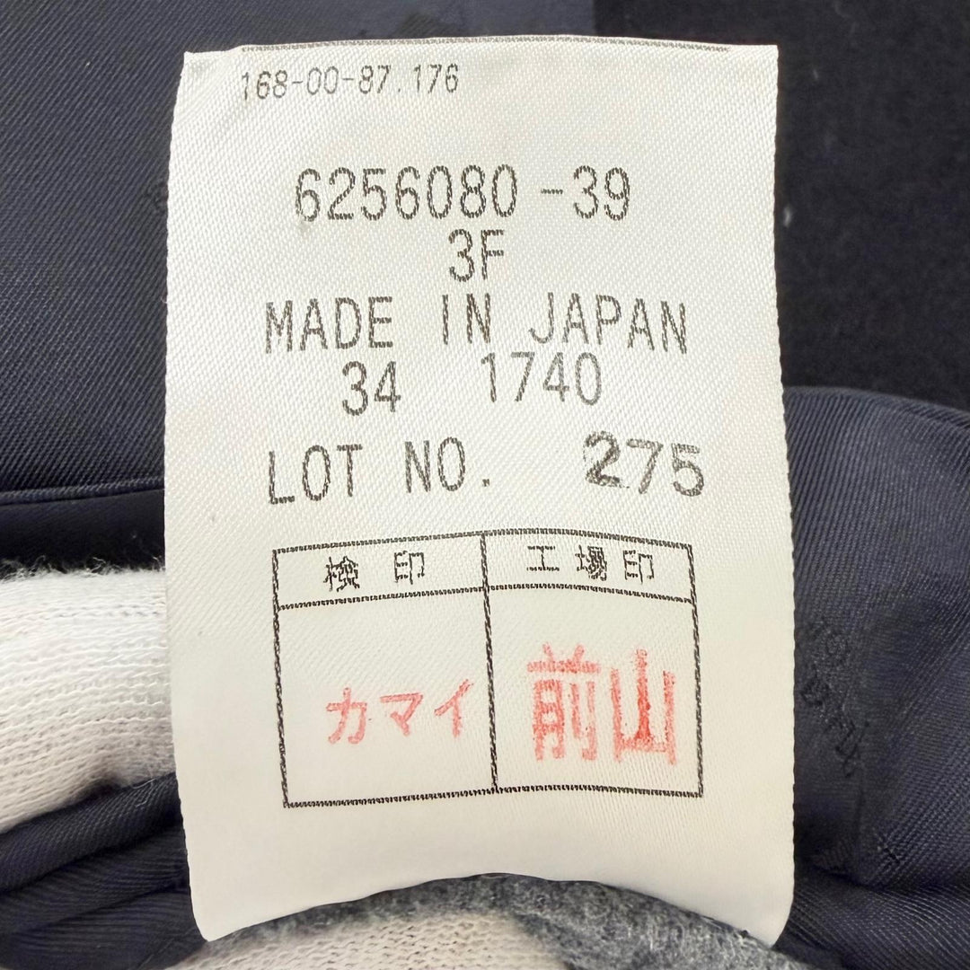 Great Aquascutum coat Medium length Navy cashmere mens 34