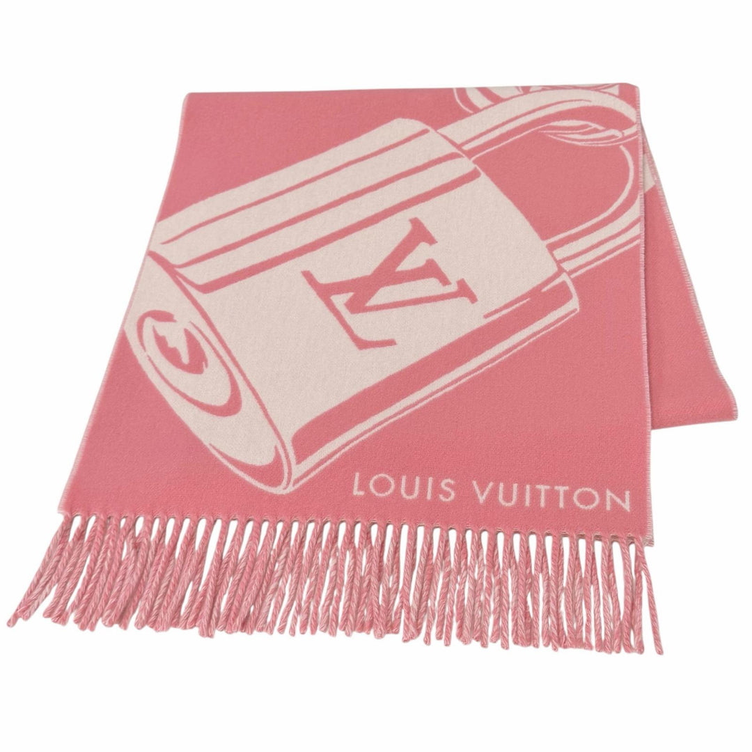 Excellent LOUIS VUITTON Scarf Muffler Lock and Keys Current product wool M96823