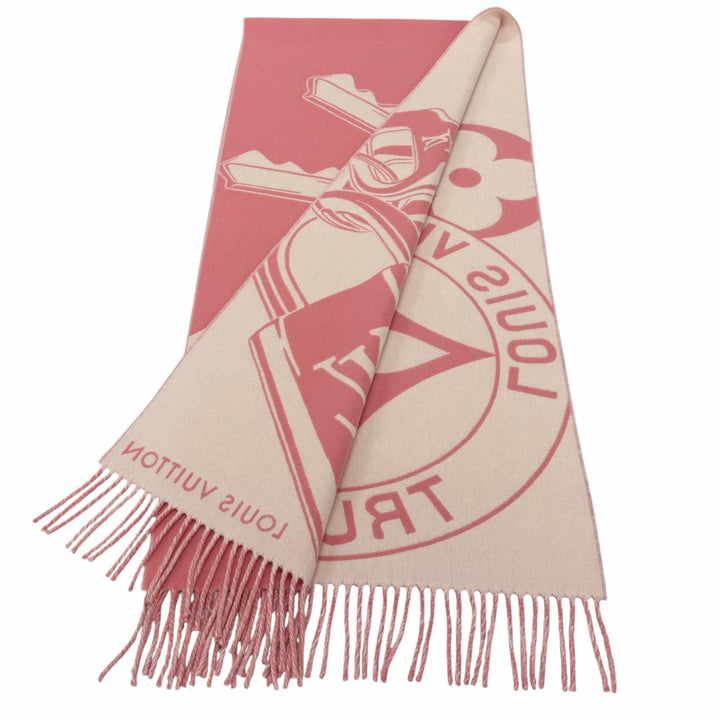 Excellent LOUIS VUITTON Scarf Muffler Lock and Keys Current product wool M96823