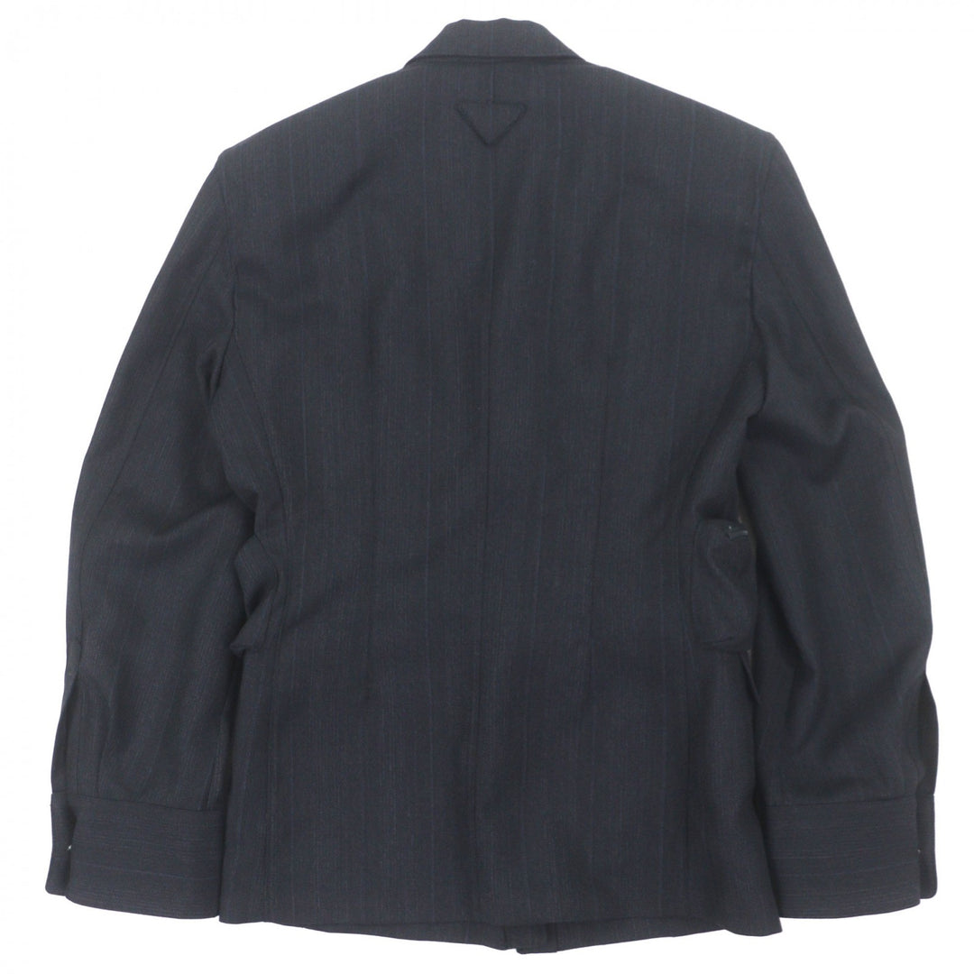 Excellent PRADA Jacket Utility Single-breasted jacket Navy mens 46 UGI269